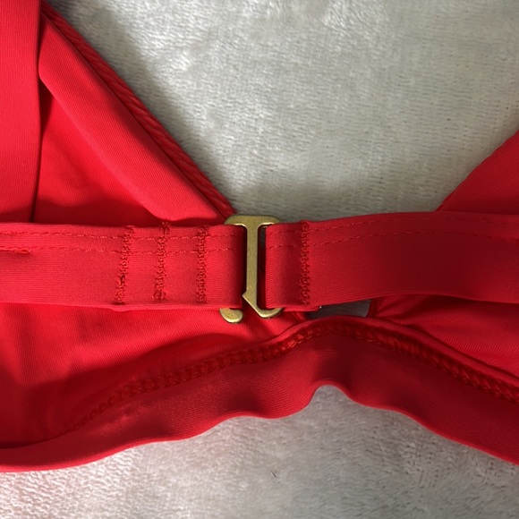 NWOT👙VITAMIN A Swim Cheryl EcoTex Bikini Top in Cherry Red, Size Large (10) - Picture 10 of 14